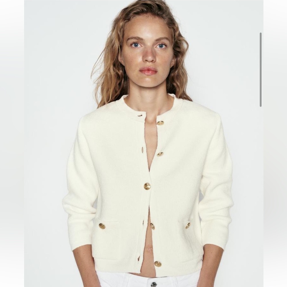 Zara SMOOTH KNIT CARDIGAN